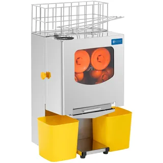 Royal Catering Orangenpresse elektrisch halb automatisch 120 W 20 Orangen/min Zitruspresse Orangensaft-Maschine kommerzielle Orangensaftpresse