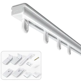 Sekey Gardinenschiene 1-läufig Ø 0 mm 70 - 120 cm Weiß