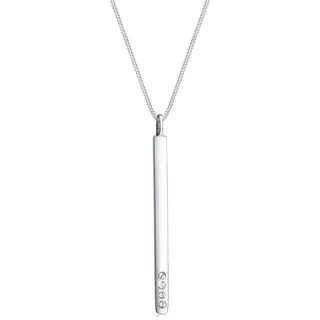 Elli Y-Kette mit Anhänger Stab und Kristalle Silber 925