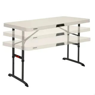 Lifetime 122x61x61 Cm Klappbarer Gartentisch - White - One Size