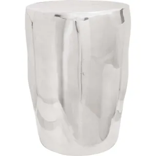 vidaXL Hocker Silber Aluminium - Silber