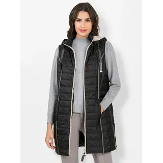 Inspirationen Longweste, schwarz,