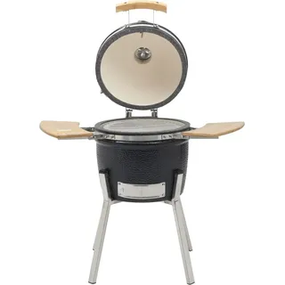 vidaXL Kamado Barbecue Grill Räucherofen Keramik 33 cm - Schwarz