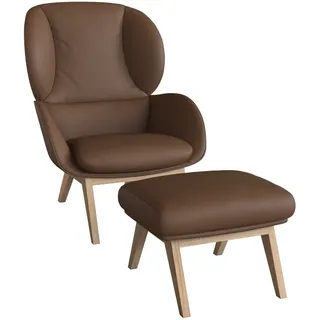 flexlux Ohrensessel Adria 78 x 100 x 96 cm Braun