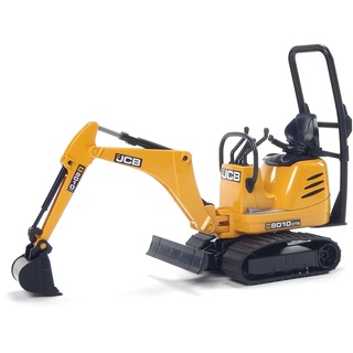 bruder 62003 - JCB Mikrobagger 8010 Cts - 1:16 Baustelle Baufahrzeug Löffelbagger Minibagger bworld Baumaschine Spielzeug