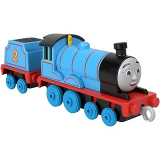 Thomas & Friends Die-Cast-Schiebe-Spielzeuglok Edward mit Güterwaggon für Vorschulkinder ab 3 Jahren, HTN29