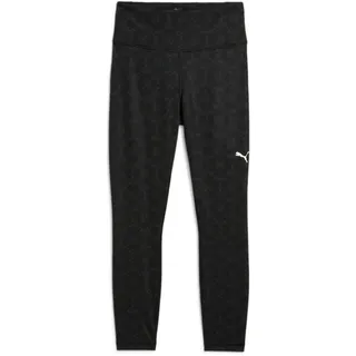Puma Unisex W TAD GRAPHIC TIGHT - 7/8 AOP baby strumpfhose, PUMA Black-AW-048281-0001, XL