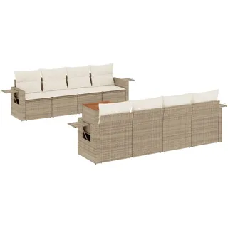 VidaXL 3224483, Cremefarben, Rattan, Stahl, Akazienholz, 110 kg, Erwachsene & Kinder, 550 mm, 550 mm - Beige