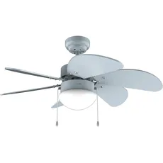 Cecotec EnergySilence Aero 3600 Vision Full Sky Deckenventilator mit Licht 50 W, 36", 3 Geschwindigkeiten, 6 umschaltbare Flügel, Winter-Sommer-Modus, einfache Bedienung, Ein/Aus, Kettenschalter