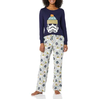 Amazon Essentials Disney | Marvel | Star Wars Damen Schlafanzug-Schlaf-Sets Flanell, Star Wars Winter - Womens, XL