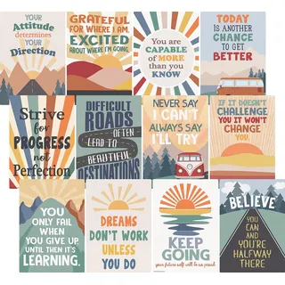 Teacher Created Resources Moving Mountains Road Trip Positive Sprüche Kleines Poster Pack (TCR9229)