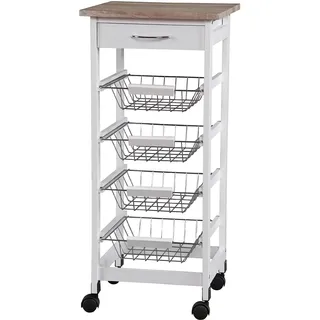 Pratesi CARRELLO CUCINA BIAN.CM37X37X82H