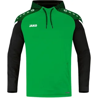 Jako Kinder Kapuzensweatshirt Performance, Soft Green/Schwarz, 128