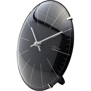 Nextime Tisch- Wanduhr Big Stripe Mini Dome Ø 20 cm schwarz