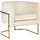 Sessel Sirkka Samtstoff 72 x 71 x 70 cm Beige