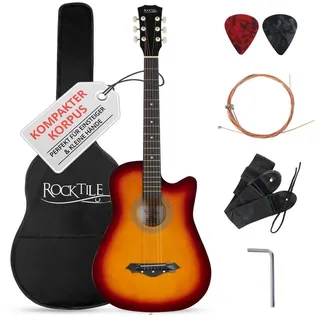 Rocktile WSD-5C-SB Slim Line Westerngitarren Set Sunburst