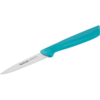 Tefal Schälmesser "Colorfood" 8 cm, Klinge aus deutschem Edelstahl, ergonomischer Griff, blau, edelstahl