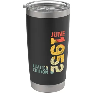 Monat Juni 1952 Jahr 1952 Retro 1952 Vintage 1952 Seit 1952 Doppelwandiger Edelstahl-Thermobecher