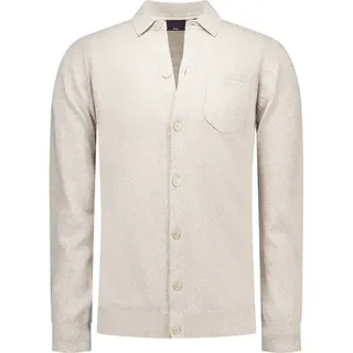 Nza New Zealand 26gn425 Strickjacke - Tan Sand Melange - L