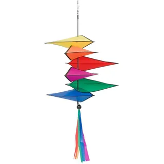 windgong Spiral-Traumfänger 75 x 45 cm Polyester - Bunt