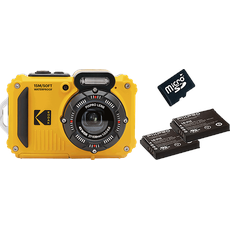 Kodak Pixpro WPZ2 Gelb Unterwasserkamera mit 2x Akku und 16 GB Speicherkarte; Kompaktkamera