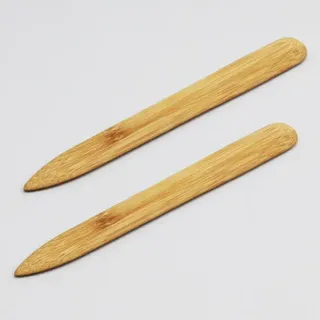 Falzbein Holz, spitz 195 mm, Bambus, braun