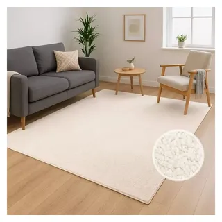 Carpet City »CALMA 200« rechteckig 14 mm Höhe Kurzflor, Waschbar, Anti-Rutsch, ideal für Wohnzimmer, Schlafzimmer