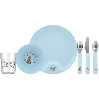 Mepal Mio Kinder Geschirr-Set, 6-teilig Forest Friends