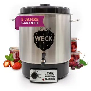 Weck Einkochautomat 30 l Schwarz/Silber