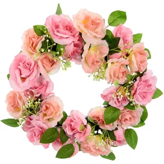 I.GE.A. Kunstkranz Rosen 9 cm, rosa