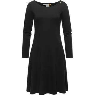 Ragwear Jerseykleid »Jerseykleid Appero«, Stylisches Langarm-Kleid für den Winter, schwarz