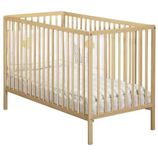 Babybett - 120 x 60 cm - Babyprice First - Alle Riegel - Weiß