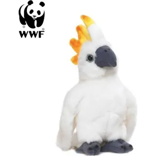 WWF Plüschtier Kakadu Papagei (mit Sound, 14cm) lebensecht Kuscheltier Stofftier