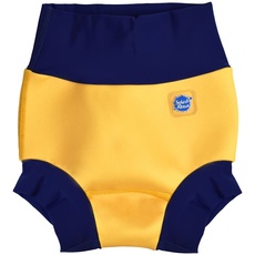 Splash About Unisex Kids Happy Yellow/Navy 3-4 Years Baby and Toddler Swim Nappy, Jahre
