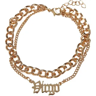 Urban Classics Zodiac Golden Anklet Virgo Frauen Fusskette goldfarben L-XL