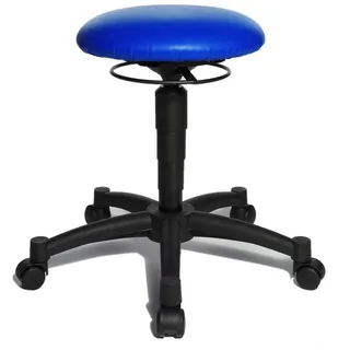 TOPSTAR Body Balance 10 Sitzhocker blau | Made in Germany | Ergonomisch | Bürohocker, Rollhocker | höhenverstellbar | Geprüfte Sicherheit nach GS-Intertek