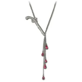 Swarovski Damen-Halskette Angelica Gun 42 cm 1088612