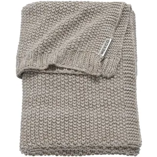 MEYCO Babydecke Kinderbettdecke - grob gestrickt - Relief Mixed - 100x150cm - Sand/Beige