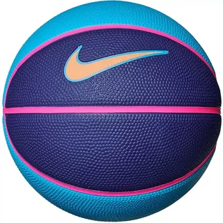 Nike Swoosh Skills Mini Basketball – Trainings Basketball Ball – Mini Basketball für Skills Training & Freizeit, Laser Blue/Deep Royal Blue/Hyper Pink/Orange Tranc, 3