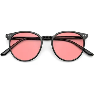 JFXQDR Innenbereich FL-41 Rosa Migränebrille für Lichtempfindlichkeit