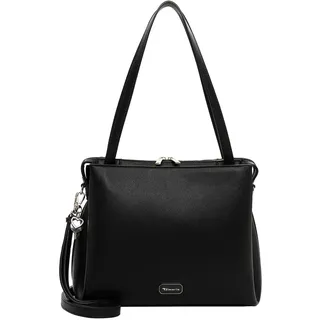 Shopper TAMARIS "Shopper TAS Katharina", Damen, Gr. B/H/T: 30,5cm x 26cm x 12cm 0, schwarz (schwarz 100), Polyurethan, Taschen Shopper