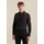 Herren Mens Patch Longsleeve Cotton Schwarz 693690 42 EU