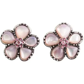 The Noble Collection Ohrringe Hermine's Yule Ball versilbert pink 2013796