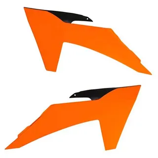 Rtech Ktm Exc/exc-f/sx/sx-f/xc/xc-f/xc-w/xcf-w (2023-2024) Kühlerverkleidungen - Orange / Black - One Size