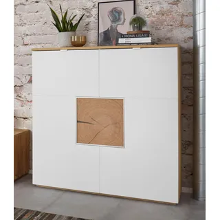vogl möbelfabrik Highboard 114 cm Eiche geölt beige
