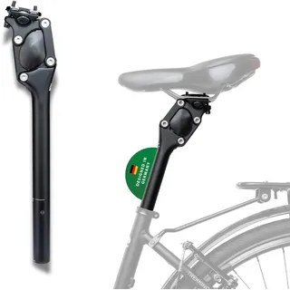 CON-TEC Contec Unisex – Erwachsene SP-060 Slim Federsattelstütze, schwarz, Ø 27,2 mm, 350 mm lang