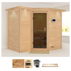 Bild von Sauna »Sanna 2«, (Set), 9-kW-Ofen mit externer Steuerung beige