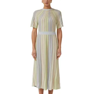 s.Oliver Multicolor-Strickkleid mit Metallic-Garn und Flügelärmeln