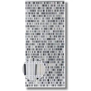 CONACORD Deko-Vorhang Tube schwarz-grau-beige, 90 x 200 cm