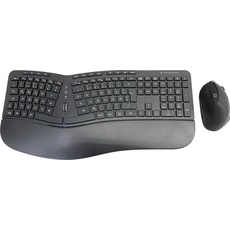 Bild von Orazio Ergo Wireless Ergonomic Keyboard and Vertical Mouse Kit schwarz, USB, DE (ORAZIO02DE)